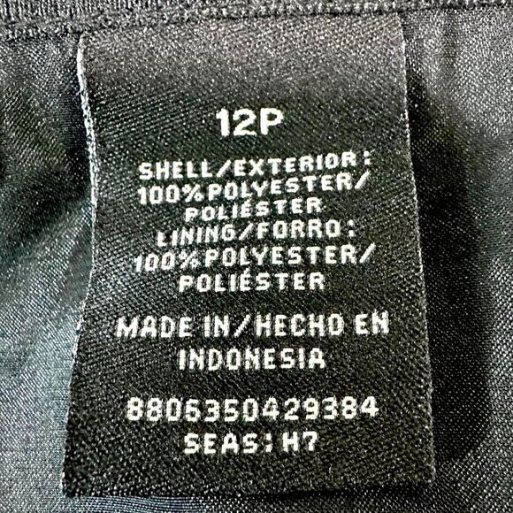 APOSTROPHE Black Floral Lace Midi Skirt Flowy Women's 12 Petite Gothic Romantic - Picture 7 of 8